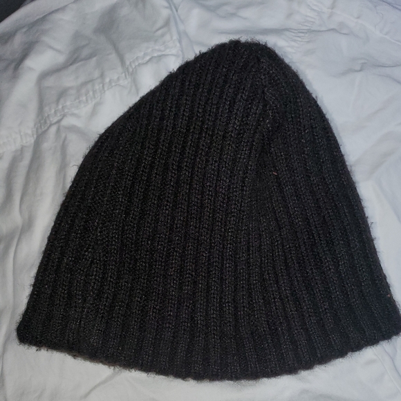 Vintage Quiksilver Reversible Striped Beanie - Black and Blue - Soft - Comfy - Picture 6 of 8